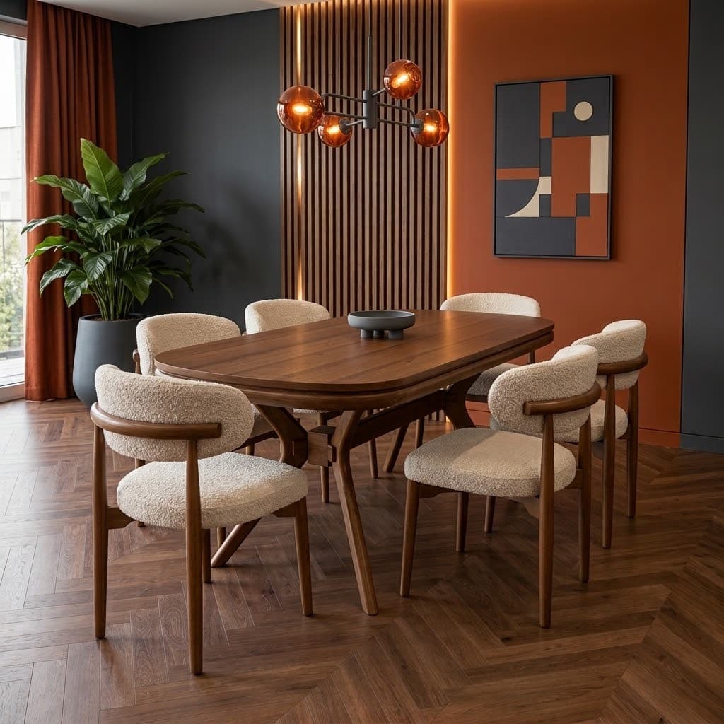 Modern Elegance: 6-Seater Dining Set — modern luxury furniture | Thunder