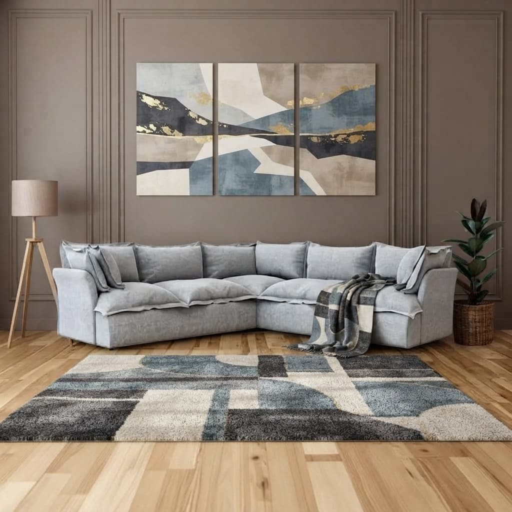 L-Shape Corner Sofa – Solid wood for Everyday Comfort 1