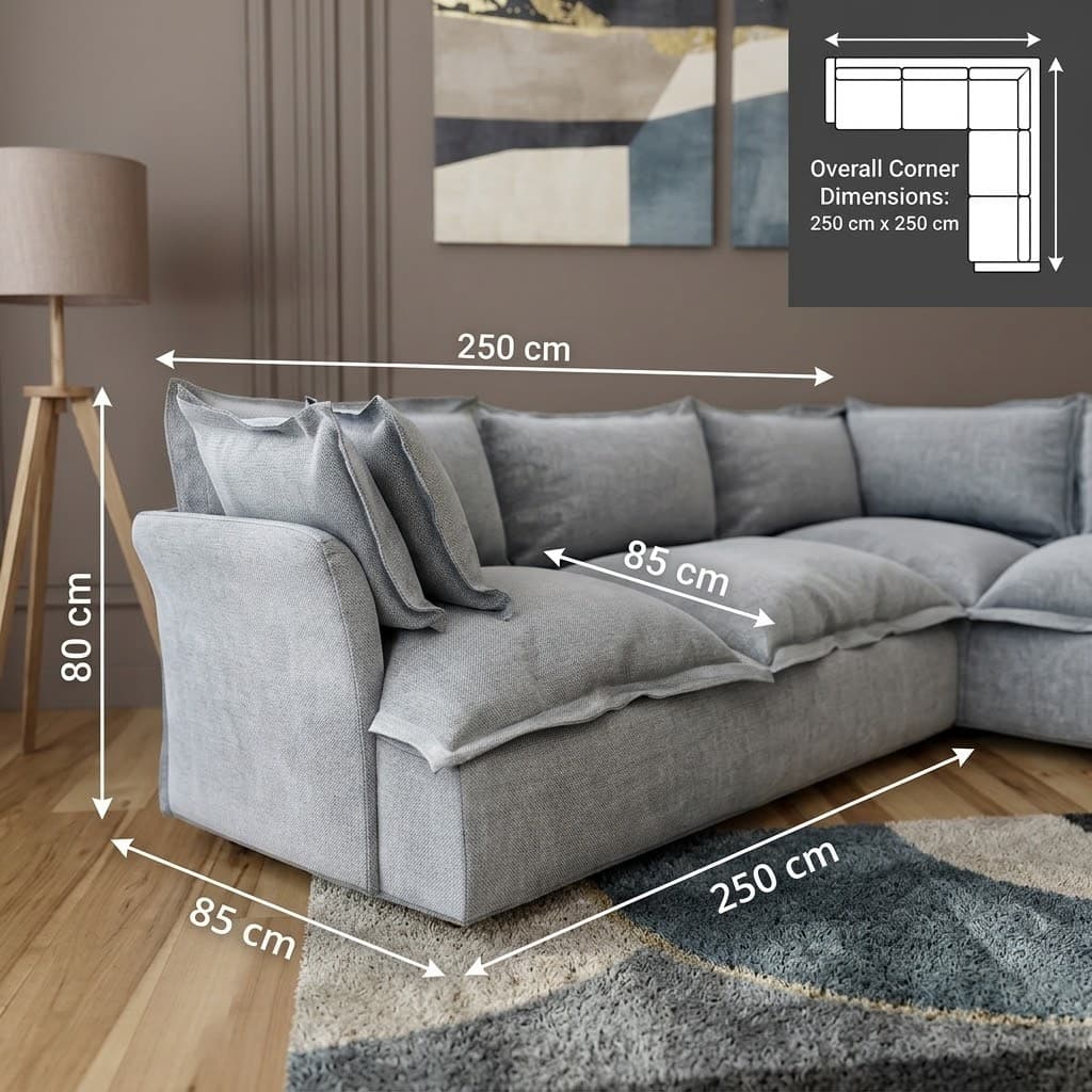 L-Shape Corner Sofa – Solid wood for Everyday Comfort 3