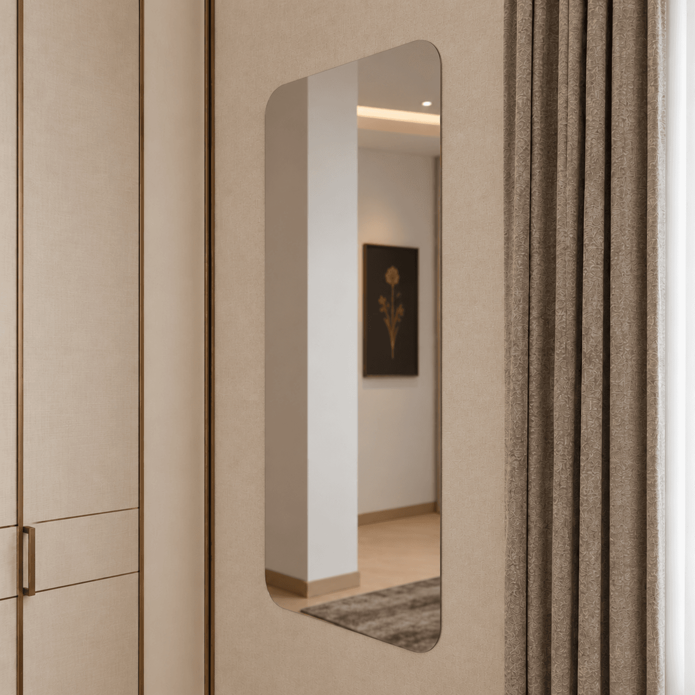 مرايا - أبيض مغسول كتان THR-0249 3