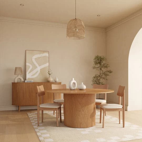 طقم ترابيزات 4 قطع - أبيض مغسول كتان THR-0294 2