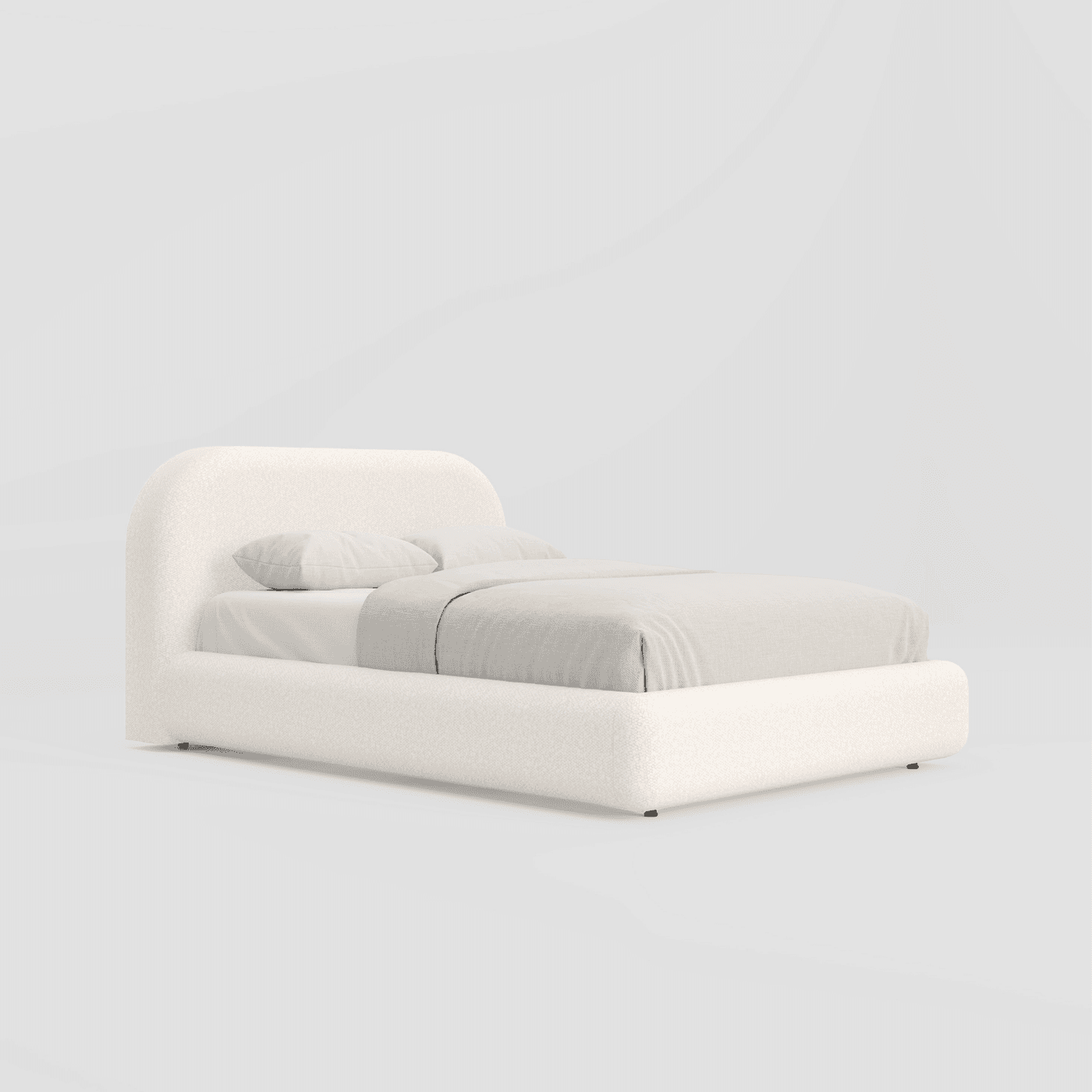 سرير سحارة - أبيض مغسول كتان THR-0354 2